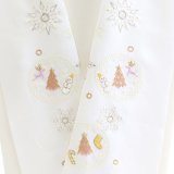 ポリエステル刺繍半襟　【7000円】クリスマス　（03）