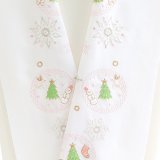 ポリエステル刺繍半襟　【7000円】クリスマス　（02）